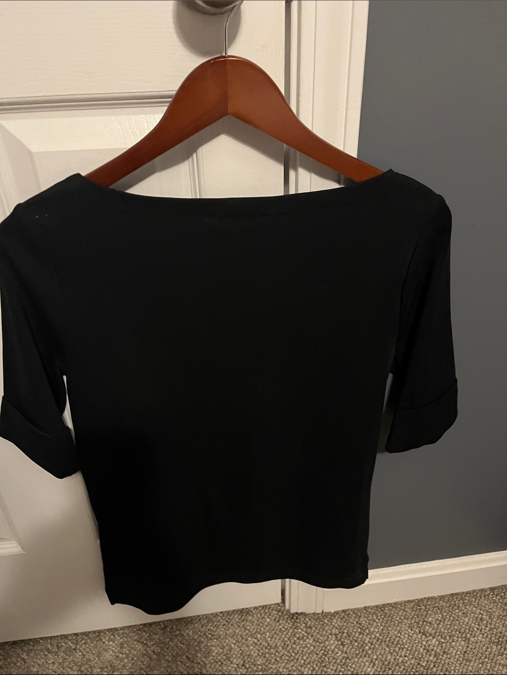 Ralph Lauren black cotton top in perfect condition size large - Picture 4 of 7